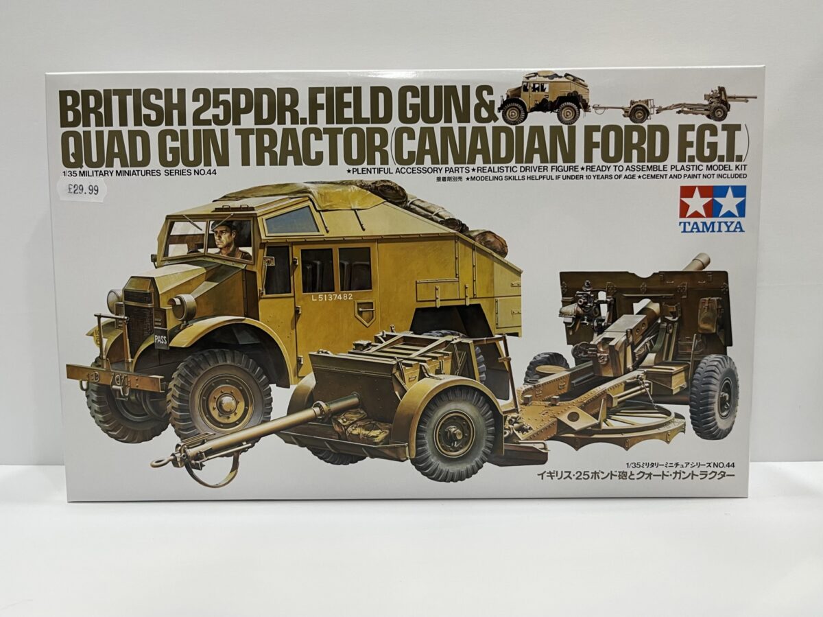 1/35 Tamiya British 25Pdr.Field Gun & Quad Gun Tractor (Canadian Ford F.G.T.)