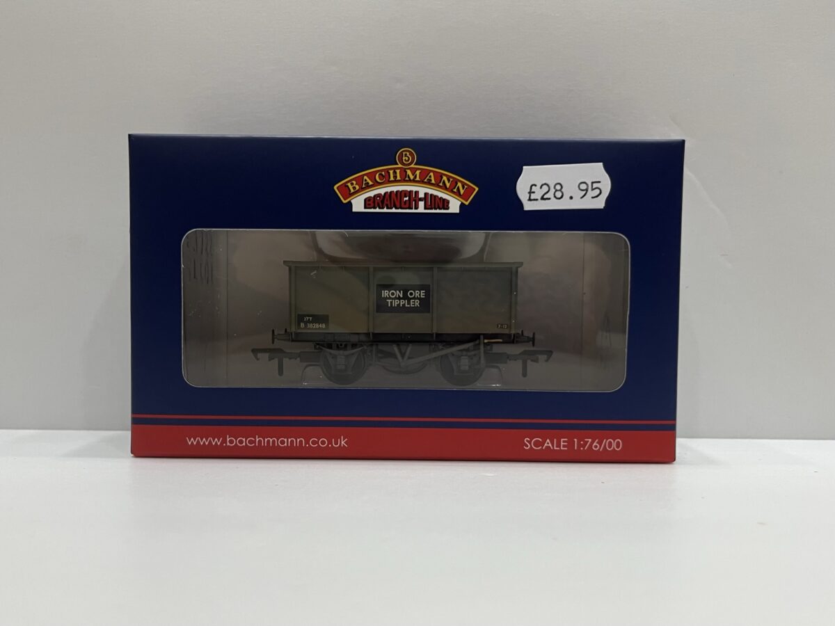 OO BR 27 Ton Steel Tippler Wagon BR Grey 'Iron Ore' (Weathered)