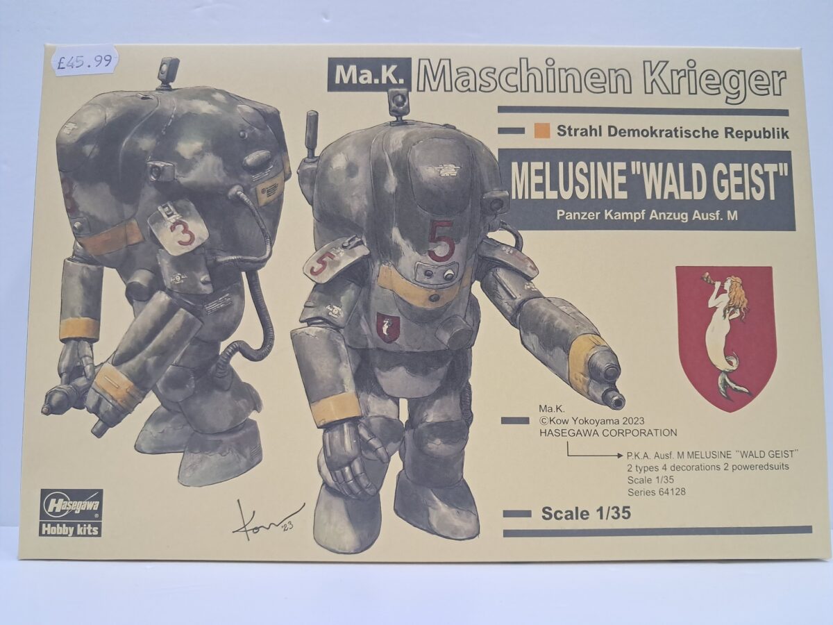 1/35 Hasegawa Ma.K. Maschinen Krieger Stahl Demokratische Republik MELUSINE "WALD GEIST" Panzer Kampf Anzug Ausf.M