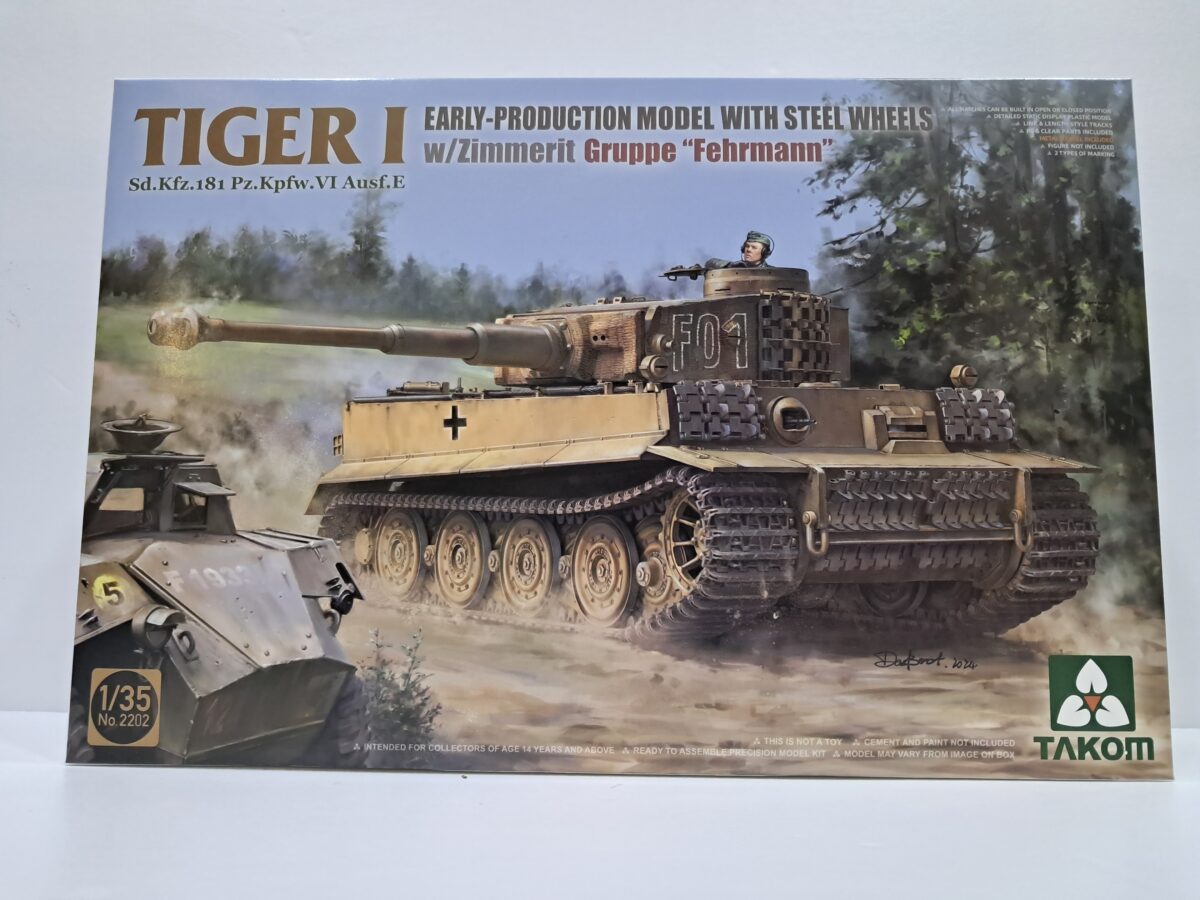 1/35 TIGER 1 EARLY PRODUCTION WITH STEEL WHEELS w/Zimmerit Gruppe "Fehrmann"