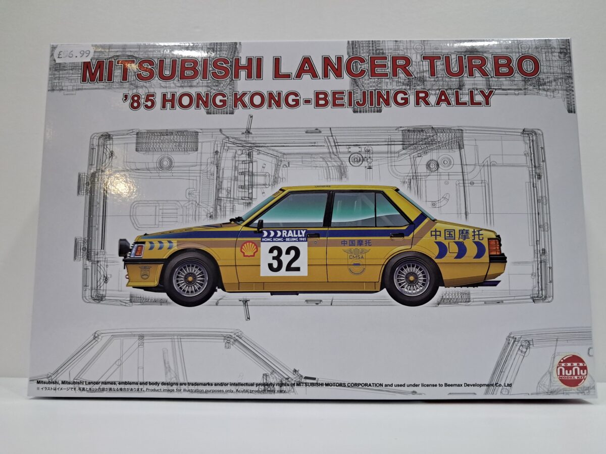 1/24 NuNU MITSUBISHI LANCER TURBO '85 HONG KONG-BEJING RALLY